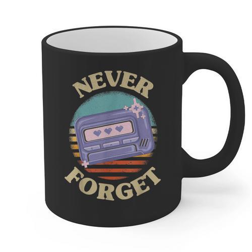 Retro Pager Never Forget Nostalgia Vintage Graphic Print Coffee Mug - Figerry