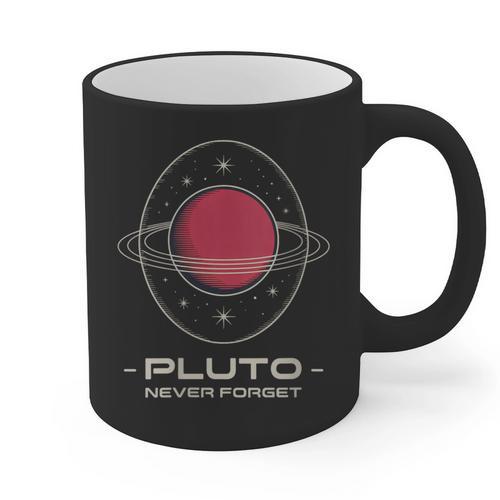Retro Pluto Never Forget Classic Planet Pluto Nostalgia Graphic Print Coffee Mug - Figerry