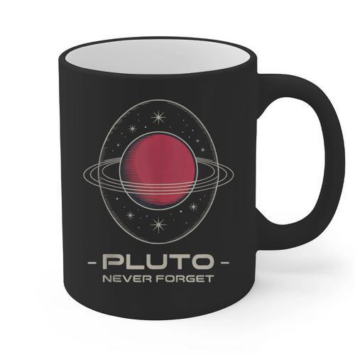 Retro Pluto Never Forget Classic Planet Pluto Nostalgia Graphic Print Coffee Mug - Figerry