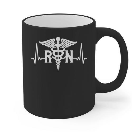 RN Nursing Registered Nurse Graduation Graphic Print Coffee Mug - Best Gift Smart