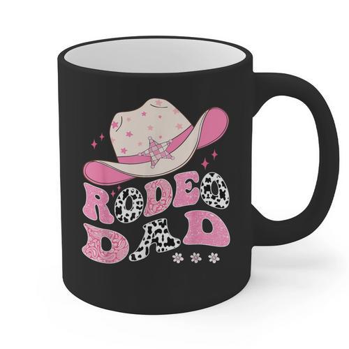 Rodeo Dad Pink Cowgirl 1St Birthday Family Matching Graphic Print Coffee Mug - Father's Day Fun