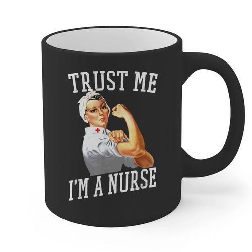 Rosie Riveter Nurse Shirt Nurse Graduation Shirt Graphic Print Coffee Mug - Best Gift Smart