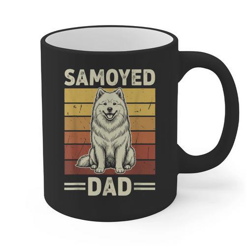 Samoyed Dad Graphic Print Coffee Mug - Father's Day Fun