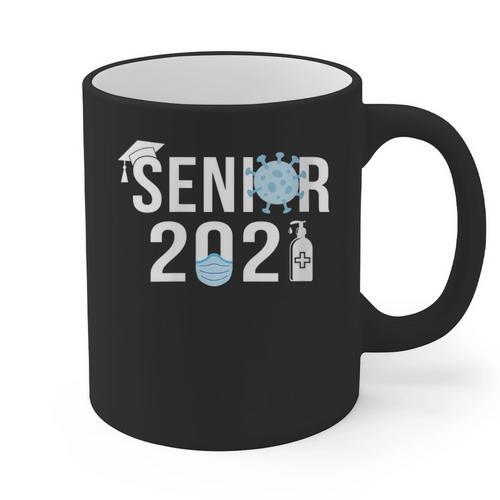 Senior 2021 Grad Shirt 2021 Graduation Graphic Print Coffee Mug - Best Gift Smart