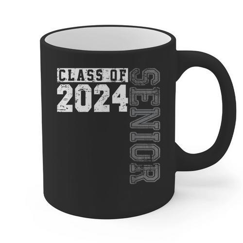 Senior 2024 Class Of 2024 Seniors Graduation 2024 Senior 24 Graphic Print Coffee Mug - Best Gift Smart
