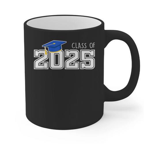 Senior 2025 Class Of 2025 Seniors Graduation 2025 Senior 25 Graphic Print Coffee Mug - Best Gift Smart