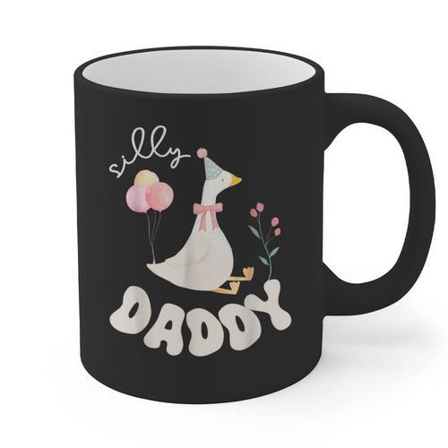 Silly Daddy Silly Goose Dad Birthday Family Matching Party Graphic Print Coffee Mug - Father's Day Fun
