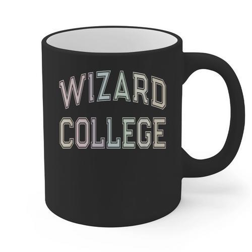 Silly Sarcastic WIZARD COLLEGE Introvert Anti Social School Graphic Print Coffee Mug - Raresse