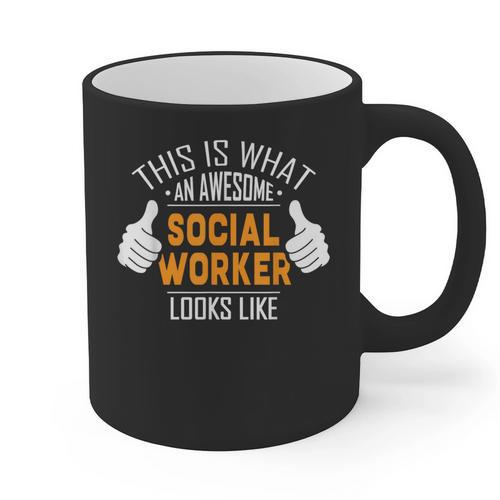 Social Work s Graduation Social Worker Men Graphic Print Coffee Mug - Best Gift Smart