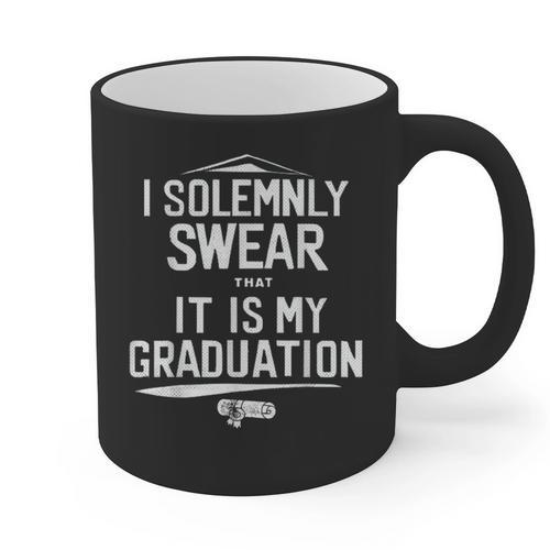 I Solemnly Swear That It's My Graduation Class Of 2024 Grad Graphic Print Coffee Mug - Best Gift Smart