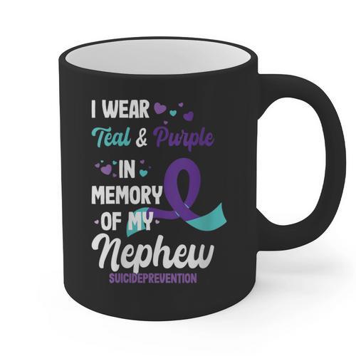 Suicide Prevention Awareness In Memory Of Nephew Graphic Print Coffee Mug - Easessy