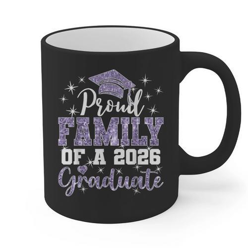 Super Proud Family Of 2026 Graduate Senior Graduation Family Graphic Print Coffee Mug - Best Gift Smart