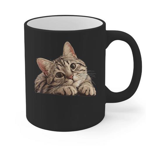 Tabby Cat Mom Dad Pet Shop Tabby Cats Kitten Tabby Cat Graphic Print Coffee Mug - Father's Day Fun
