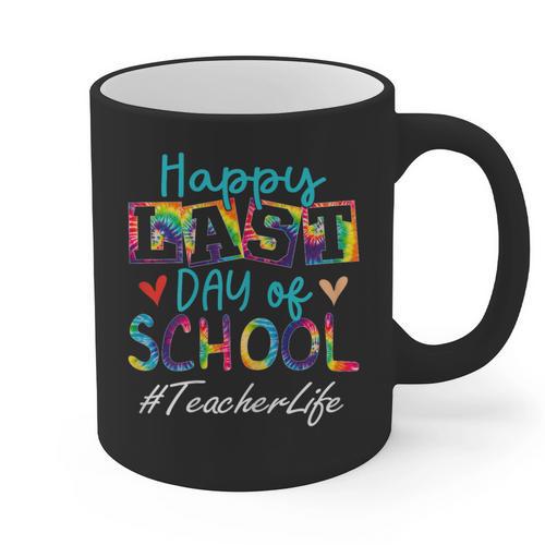 Teacher Happy Last Day Of School Women Men Graduation Graphic Print Coffee Mug - Best Gift Smart