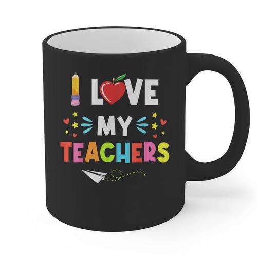 Teens Graduation I Heart My Teacher I Love My Teachers Graphic Print Coffee Mug - Best Gift Smart