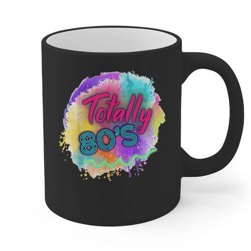 Totally 80's Tie Dye Retro Vibes 1980s Style Nostalgia Graphic Print Coffee Mug - Figerry