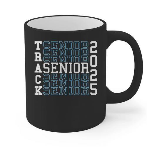 Track Senior Night Track Senior 2025 Graduation 50 Graphic Print Coffee Mug - Best Gift Smart
