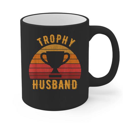Trophy Husband For Cool Father Or Dad Graphic Print Coffee Mug - Father's Day Fun
