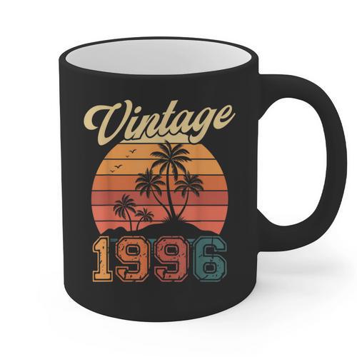 Vintage 1996 Retro Sunset Nostalgia 90s 30th Birthday Graphic Print Coffee Mug - Figerry