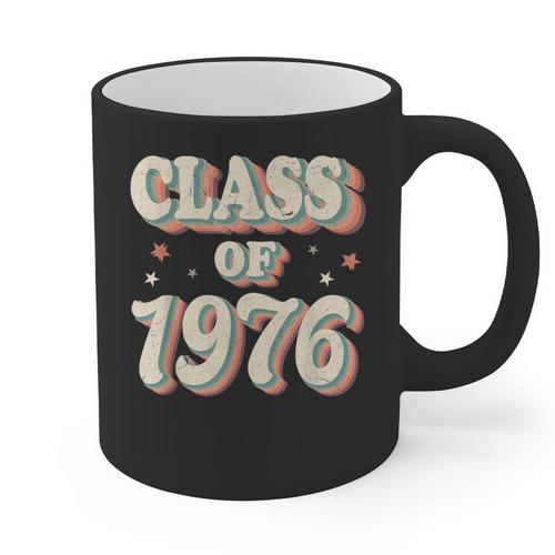 Vintage Class Of 1976 76 High School Graduation Graphic Print Coffee Mug - Best Gift Smart