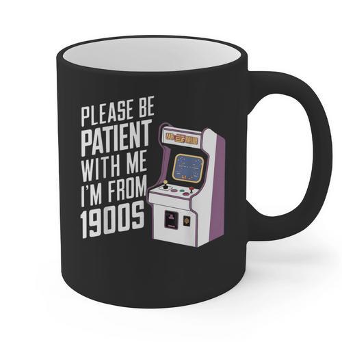 Vintage Gaming Please Be Patient With Me I'm From The 1900s Graphic Print Coffee Mug - Figerry