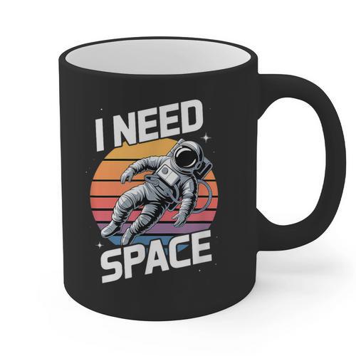 Vintage Space For Introverts I Need Space Graphic Print Coffee Mug - Raresse