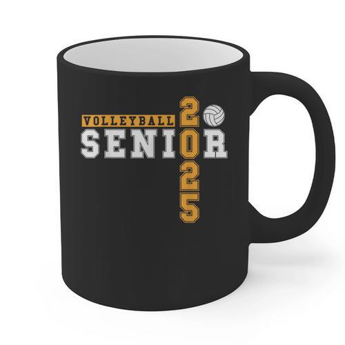Volleyball Senior Night Volleyball Senior 2025 Graduation 8 Graphic Print Coffee Mug - Best Gift Smart
