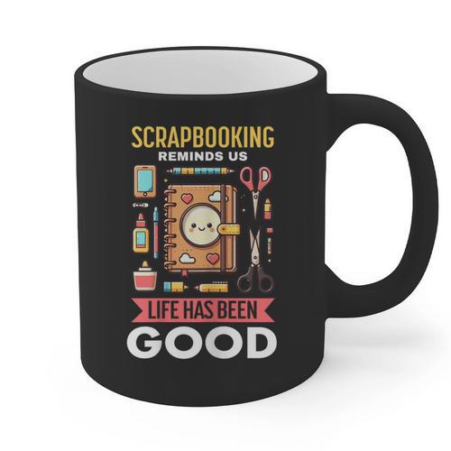 Women's Scrapbooking Enthusiast Top Crafty Memory Keeper Graphic Print Coffee Mug - Easessy
