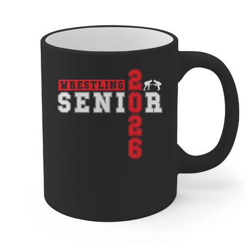 Wrestling Senior Night Wrestling Senior 2026 Graduation 13 Graphic Print Coffee Mug - Best Gift Smart