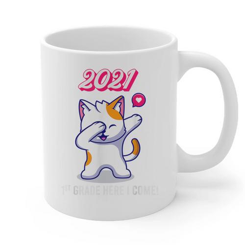 2021 Kindergarden Graduation Celebration Dapping Cat For Men Women Kids Graphic Print Coffee Mug - Best Gift Smart