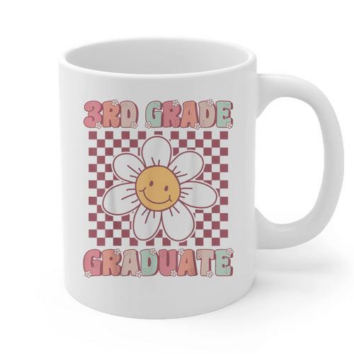 3rd Grade Graduation Cute Groovy Last Day Of Third Grade Graphic Print Coffee Mug - Best Gift Smart