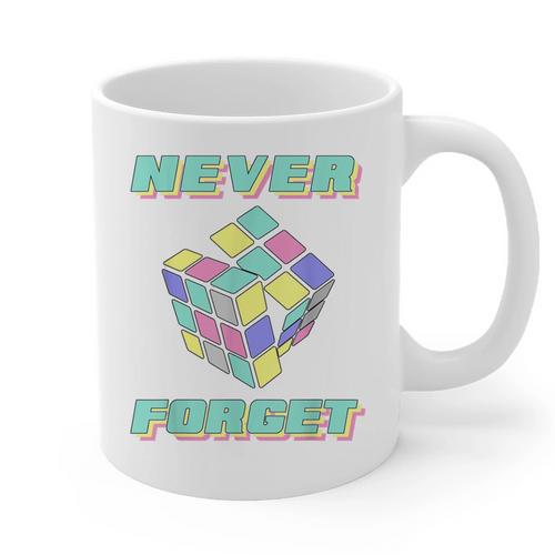 80s 90s Nostalgia Magic Cube Retro Party Costume Graphic Print Coffee Mug - Figerry