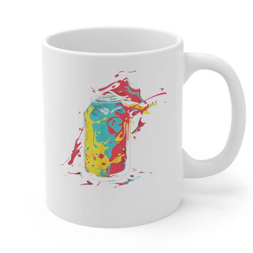 80s Nostalgia Soda Can Graphic Print Coffee Mug - Figerry