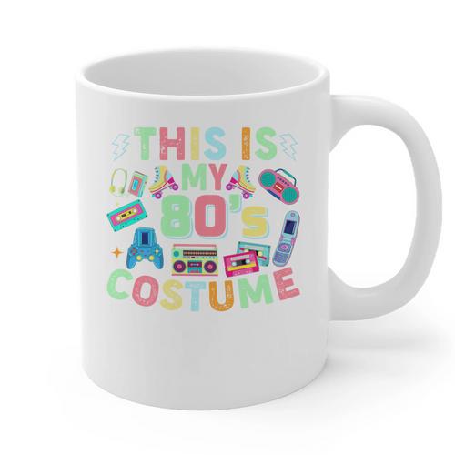 This Is My 90s Costume Mixtape Era Outfits Nostalgia 1990s Premium Tri-Blend Graphic Print Coffee Mug - Figerry