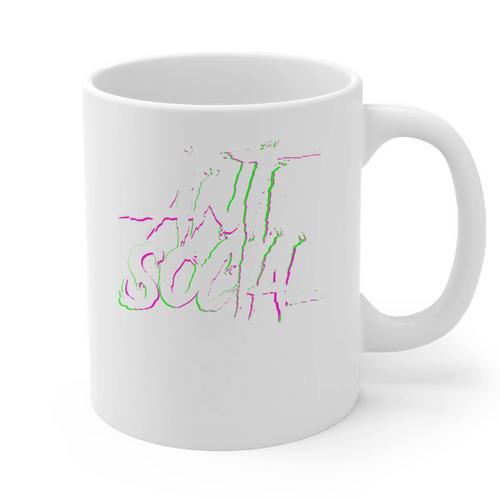 Antisocial Introvert I Hate People Antisocial Club EDM Premium Tri-Blend Graphic Print Coffee Mug - Raresse