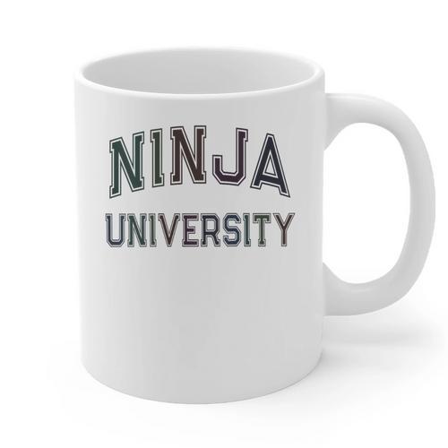 Antisocial NINJA UNIVERSITY Introvert Sarcastic Graphic Print Coffee Mug - Raresse