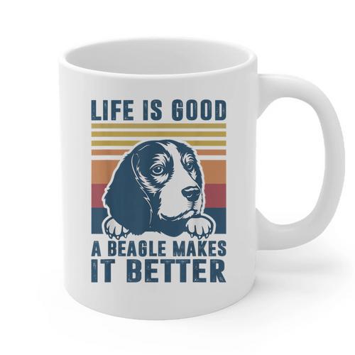 Beagle For Men Women Beagle Dog Mom Dad Beagle Graphic Print Coffee Mug - Father's Day Fun