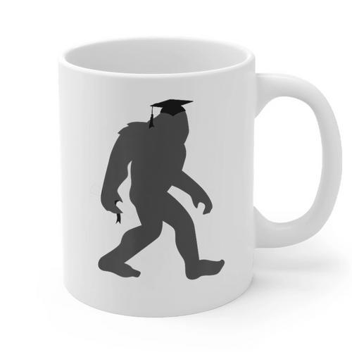 Bigfoot Graduate Shirt Cute Sasquatch Graduation Graphic Print Coffee Mug - Best Gift Smart