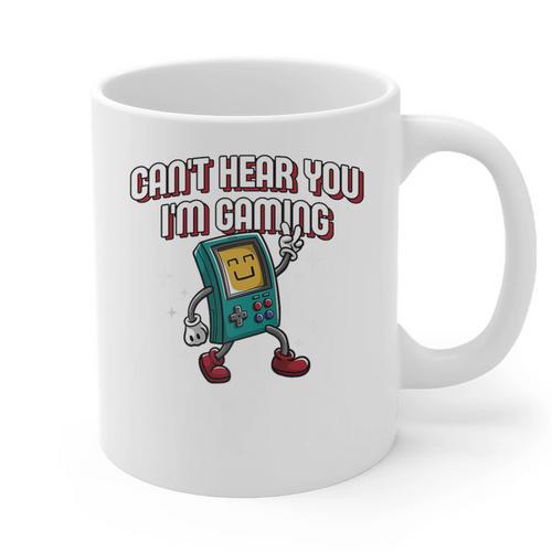 Cant Hear You Im Gaming Introvert Gamer Antisocial Raglan Baseball Tee Graphic Print Coffee Mug - Raresse