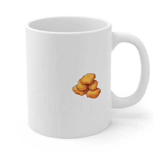 Chicken Nugget Saying Introvert Nuggie Foodie Food Graphic Print Coffee Mug - Raresse
