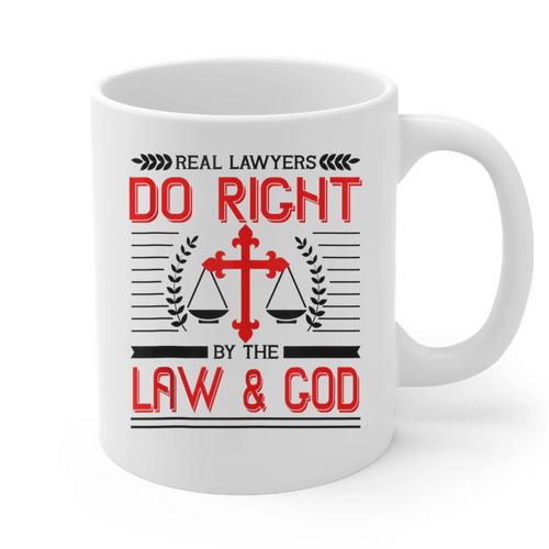 Christian Lawyer Attorney Law Student Graduation Exam Graphic Print Coffee Mug - Best Gift Smart