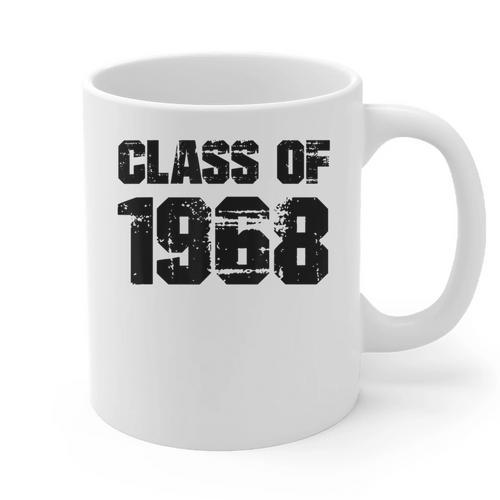 Class Of 1968 High School College Graduation Reunion Graphic Print Coffee Mug - Best Gift Smart