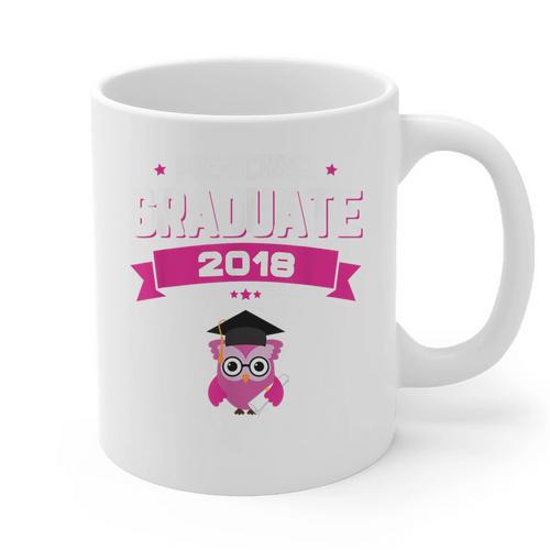 Class Of 2018 Preschool Graduation Girls Pre K Graphic Print Coffee Mug - Best Gift Smart