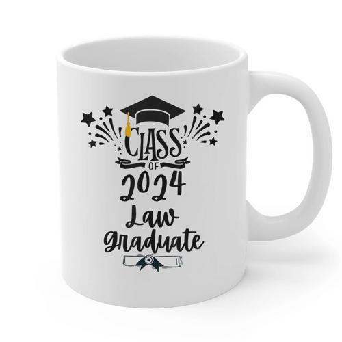 Class Of 2024 Law Graduation 2024 JD Degree Law Graduate Graphic Print Coffee Mug - Best Gift Smart