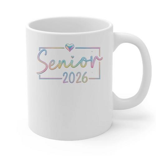 Class Of 2026 Senior-2026 Back To School Graduation-2026 Premium Tri-Blend Graphic Print Coffee Mug - Best Gift Smart
