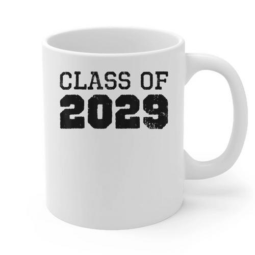 Class Of 2029 Future Graduation Vintage T-Shirt Graphic Print Coffee Mug - Best Gift Smart
