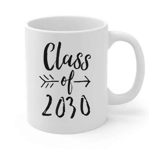 Class Of 2030 Graduation Kindergarten Seniors Graphic Print Coffee Mug - Best Gift Smart