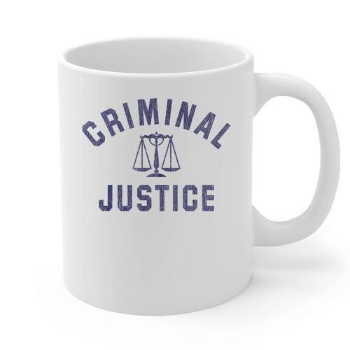 Criminal Justice Major College Graduate Graduation Graphic Print Coffee Mug - Best Gift Smart