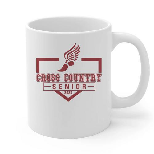 Cross Country Senior Night Senior 2025 Graduation Party 47 Graphic Print Coffee Mug - Best Gift Smart