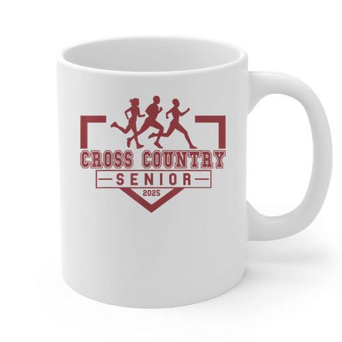 Cross Country Senior Night Senior 2025 Graduation Party 48 Graphic Print Coffee Mug - Best Gift Smart